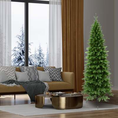 6ft - 7ft Anchorage Slim Spruce Artificial Christmas Tree by The Christmas Centre, 7ft