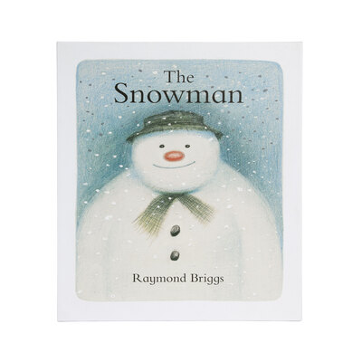 Battery Operated Fibre Optic The Snowman Raymond Briggs Book Canvas 20cm x 25cm