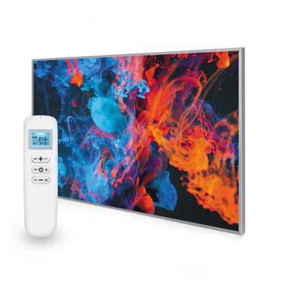 795x1195 Dancing Smoke Picture Nexus Wi-Fi Infrared Heating Panel 900W - Electric Wall Panel Heater