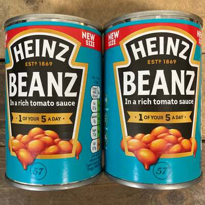 2x Heinz Baked Beans In Tomato Sauce Tins (2x300g)
