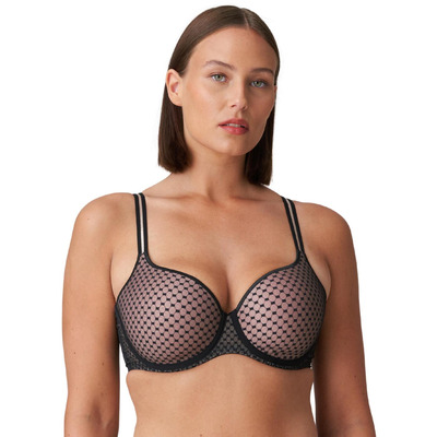 Prima Donna Twist Glass Beach Padded Heartshape Bra - Black - 40D
