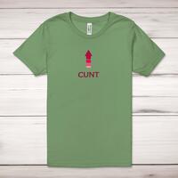 Cunt Arrow Adult T-Shirt