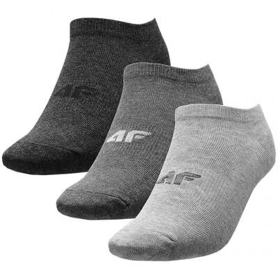 4F Womens Everyday Socks - Cool Llight Gray Melange/Gray Melange