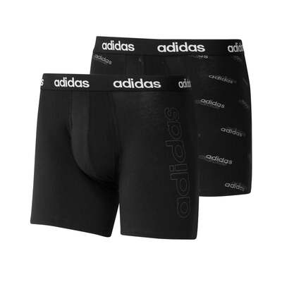Adidas Mens Essentials Logo 2Pac Boxer Shorts - Black