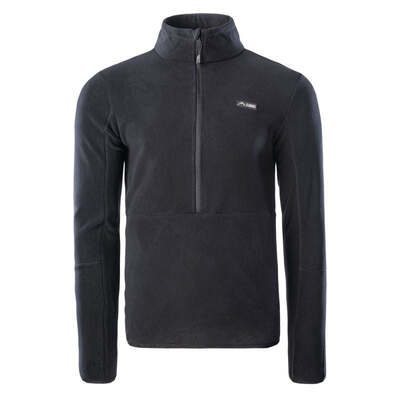 Elbrus Mens Cari Polartec 1/2 Sweatshirt - Black