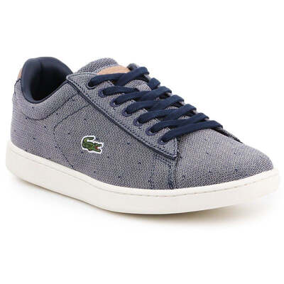 Lacoste Womens Carnaby Evo 218 3 Spw Lifestyle Shoes - Navy Blue/White