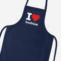 I Love Boobies Apron