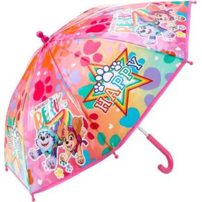 Paw Patrol Sky and Everest Childrens Folding Umbrella Happy Paw Print Design