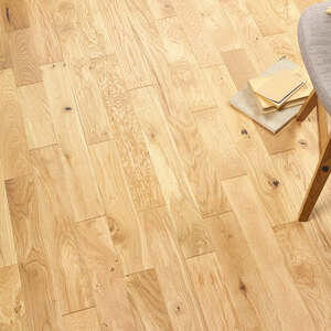Lusso Florence Natural Brushed & Oiled Solid Oak Flooring 90mm