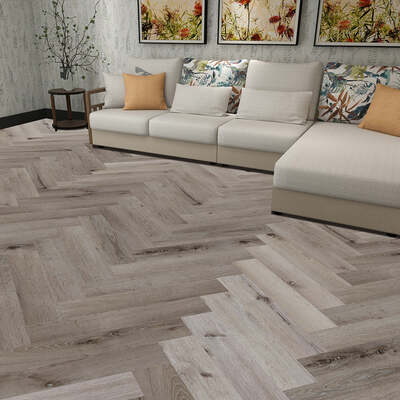 Lusso Portofino Herringbone Featured Spruce SPC Click Vinyl Flooring – Lusso