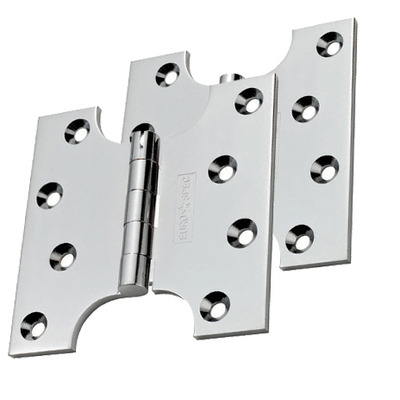 Eurospec 4 Inch Parliament Hinges, Polished Chrome Or Satin Chrome - HIN3424 (sold in pairs) 4 INCH - POLISHED CHROME