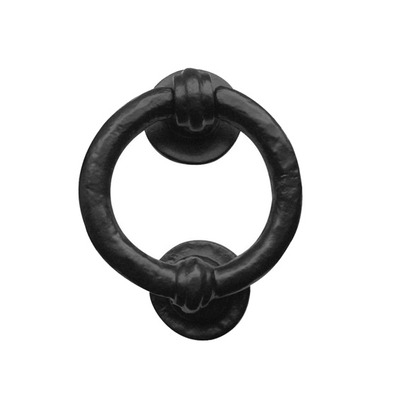Frelan Hardware Ring Knocker (95mm Diameter), Black Antique - JAB7 BLACK ANTIQUE