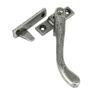 From The Anvil Left Or Right Handed Peardrop Locking Night Vent Window Fastener, Pewter - 33025 PEWTER - RIGHT HAND