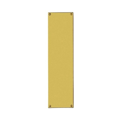 Carlisle Brass Flat Sheet Finger Plate (304mm x 77mm), Polished Brass - M39F POLISHED BRASS