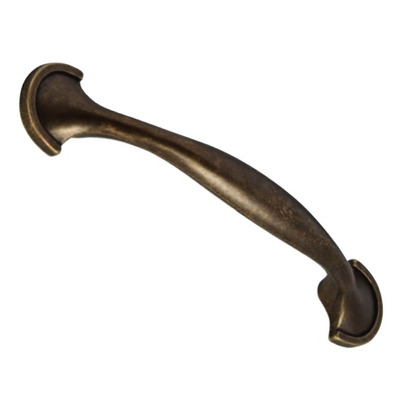 Hafele Norfolk Bow Cabinet Pull Handles (96mm c/c), Antique Brass - 101.85.102 ANTIQUE BRASS - 96mm c/c