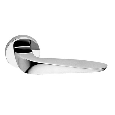 Excel Frascio Aria Lever On Round Rose, Polished Chrome - 710/50I/PCP (sold in pairs) POLISHED CHROME