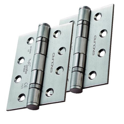 Eurospec Enduro 4 Inch Grade 13 Plain Ball Bearing Hinges, Polished Or Satin Stainless Steel - HIN1433P/13 (sold in pairs) 4 INCH - POLISHED FINISH