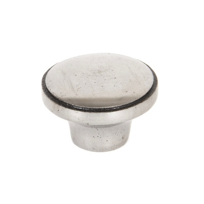 From The Anvil Ribbed Cabinet Knob (32mm), Natural Smooth - 33365 NATURAL SMOOTH