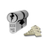 Eurospec MP10 Euro Profile British Standard 10 Pin Double Cylinders, (Various Sizes) Satin Chrome - CYH712SC : 64mm - KEYED TO DIFFER