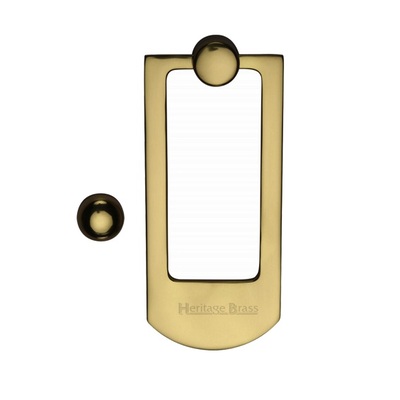 Heritage Brass Contemporary Door Knocker, Polished Brass - K1320-PB POLISHED BRASS