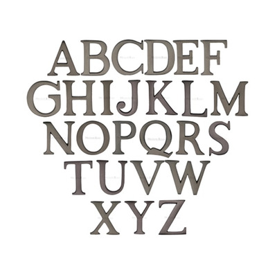 Heritage Brass A-Z Pin Fix Letters (51mm - 2"), Matt Bronze - C1565 2-MB MATT BRONZE - A