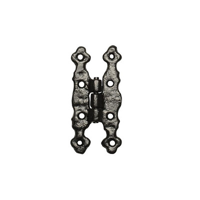 Kirkpatrick Black Antique Malleable Iron Cabinet Hinge (3.5 Inch) - AB1120 (sold in pairs)  BLACK ANTIQUE - 3.5"