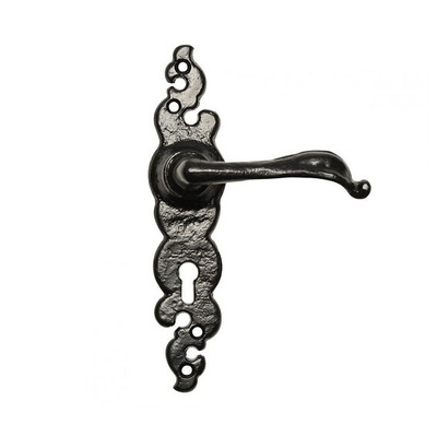Kirkpatrick Black Antique Malleable Iron Lever Handle - AB2491 (sold in pairs) LATCH
