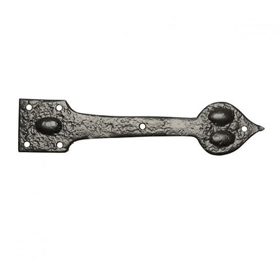 Kirkpatrick Black Antique Malleable Iron Hinge Front (9.75 Inch) - AB977 (sold in pairs)  BLACK ANTIQUE - 9.75"