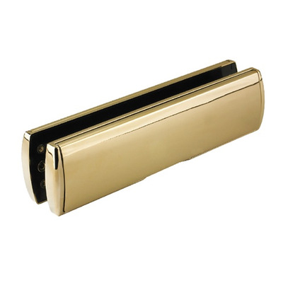 Mila ProStyle uPVC Telescopic Letter Box (310mm x 76mm), Polished Gold (PVD) - 110924 POLISHED GOLD (PVD) - 40-80mm SLEEVE