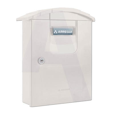 Arregui Costa Plastic Mailbox (345mm x 260mm x 100mm), White - L27366 WHITE