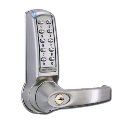 Codelocks CL4020 Battery Operated Digital Lock, Brushed Steel PVD - L15764 BRUSHED STEEL PVD