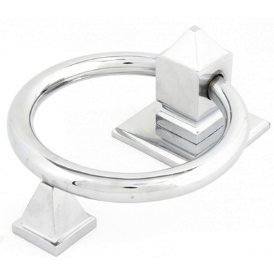 From The Anvil Ring Door Knocker, Polished Chrome - 83837 POLISHED CHROME