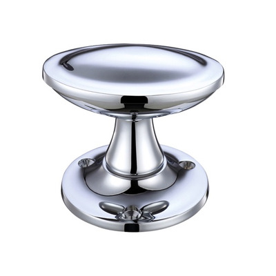 Zoo Hardware Fulton & Bray Oval Stepped Mortice Door Knobs, Polished Chrome - FB504CP (sold in pairs) POLISHED CHROME