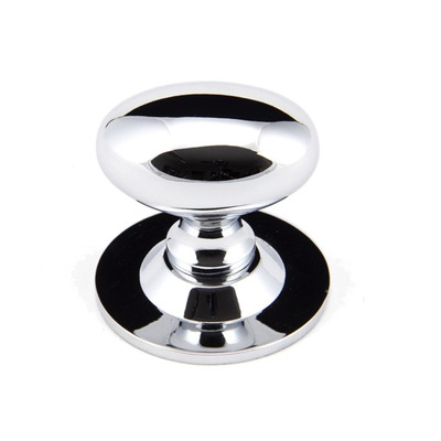 From The Anvil Oval Cupboard Knob (33mm x 22mm Or 40mm x 27mm), Polished Chrome - 92033 POLISHED CHROME - 40mm