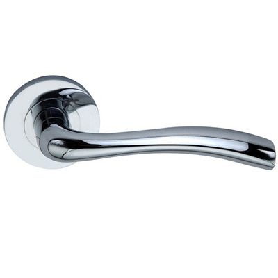 Spira Brass Zofie Lever On Rose, Polished Chrome - SB1101PC (sold in pairs) POLISHED CHROME