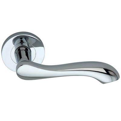 Spira Brass Camilia Lever On Rose, Polished Chrome - SB1106PC (sold in pairs) POLISHED CHROME