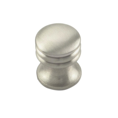 Carlisle Brass Fingertip Ringed Cupboard Knob, Satin Nickel - CH30ASN SATIN NICKEL