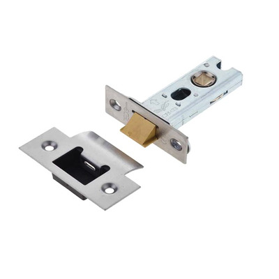 Frelan Hardware Heavy Duty Tubular Latches (2.5, 3 OR 4 Inch), Satin Stainless Steel - JL-HDT64SS 64mm (2.5 INCH) - SATIN STAINLESS STEEL