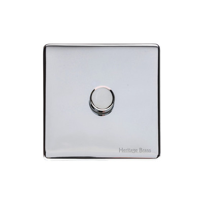 M Marcus Electrical Studio 1 Gang Trailing Edge Dimmer Switch, Polished Chrome (Trimless) - Y02.260.TED POLISHED CHROME