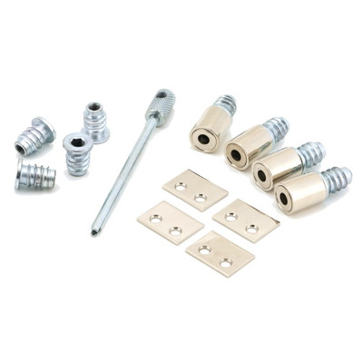 From The Anvil Secure Sash Window Stop (Pack Of 4), Polished Nickel - 49590 POLISHED NICKEL