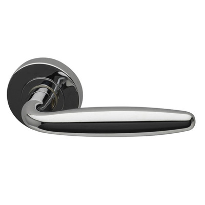 Intelligent Hardware Galaxy Door Handles On Round Rose, Polished Chrome - GAL.09.CP (sold in pairs)  POLISHED CHROME