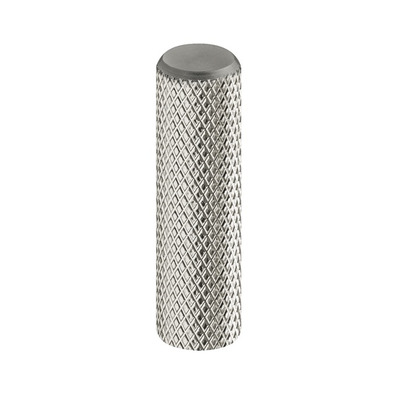 Hafele Graf Cylindrical Cabinet Knob (33mm x 10mm), Inox (Stainless Steel) - 132.19.100 INOX (STAINLESS STEEL)