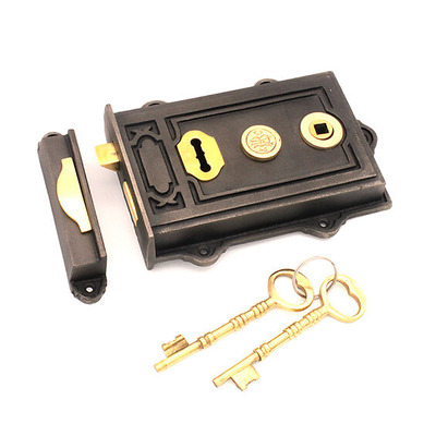 Spira Brass Davenport Rim Lock, Pewter - SB7101PEW PEWTER
