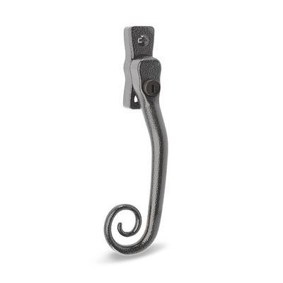 Mila Heritage Monkey Tail Espagnolette Locking Window Handle, 40mm Pin Length (Left Or Right Handed), Heritage Pewter - 700042 PEWTER - LEFT HAND