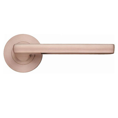 Zoo Hardware Stanza Venice Lever On Round Rose, Tuscan Rose Gold - ZPZ070-TRG (sold in pairs) TUSCAN ROSE GOLD