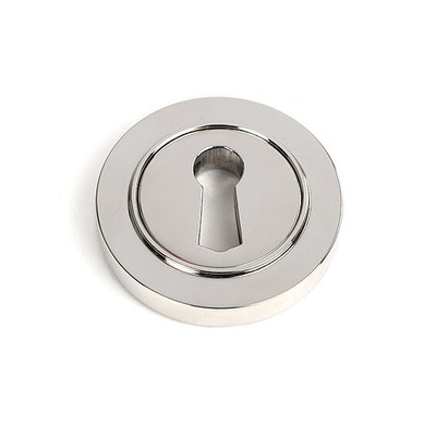 From The Anvil Standard Profile Plain Round Escutcheon, Polished Marine Stainless Steel - 49868 POLISHED MARINE STAINLESS STEEL