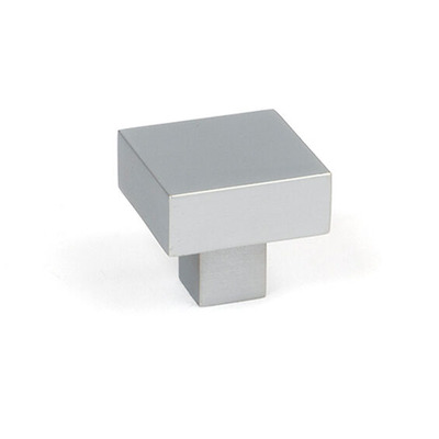 From The Anvil Albers Cabinet Knob (25mm x 25mm, 30mm x 30mm OR 35mm x 35mm), Satin Chrome - 50719 SATIN CHROME - 30mm x 30mm
