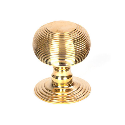 From The Anvil Beehive Centre Door Knob, Polished Brass - 50839 POLISHED BRASS