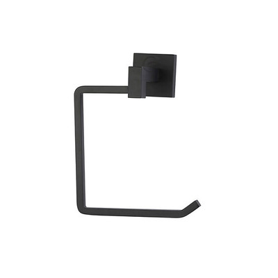Heritage Brass Chelsea Wall Mounted Towel Ring, Towel Holder For Kitchens And Bathrooms, Black - CHE-RING-BLK BLACK