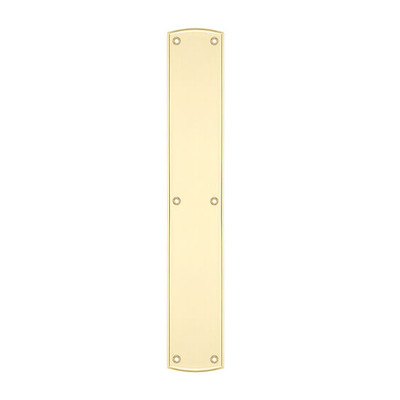 Zoo Hardware Fulton & Bray Solid Brass Large Finger Plate (457mm x 76mm), Polished Brass - FB119PB POLISHED BRASS - 457mm x 76mm